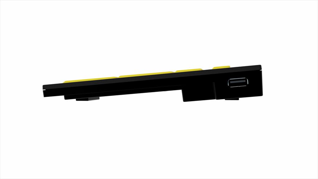 Large Print Black on Yellow NERO Slimline Keyboard for Windows Large Print Black on Yellow NERO Slimline Keyboard for Windows